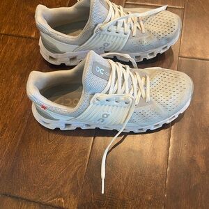 On Cloud White Running Shoes